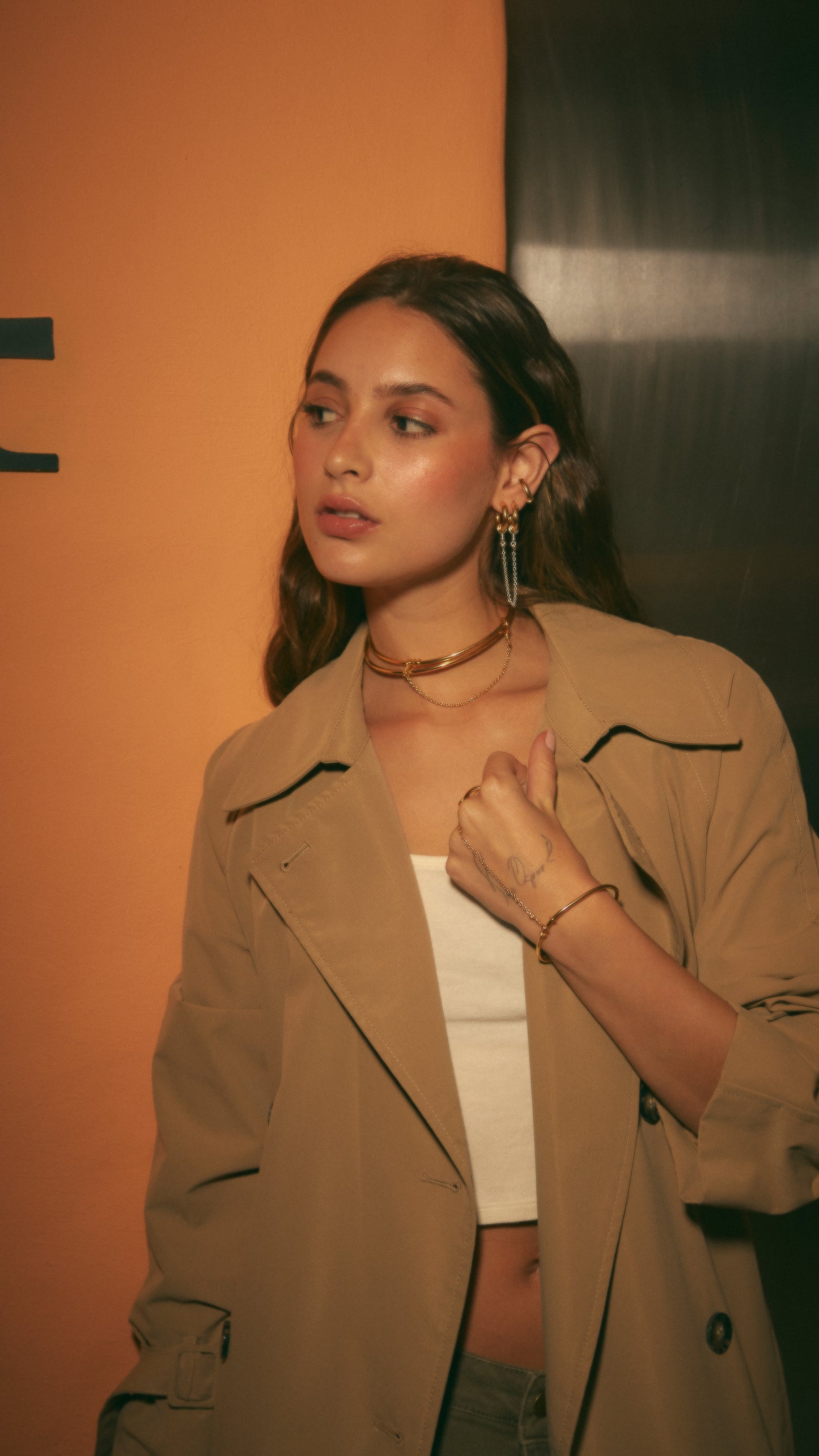 Slim Chain Hoops