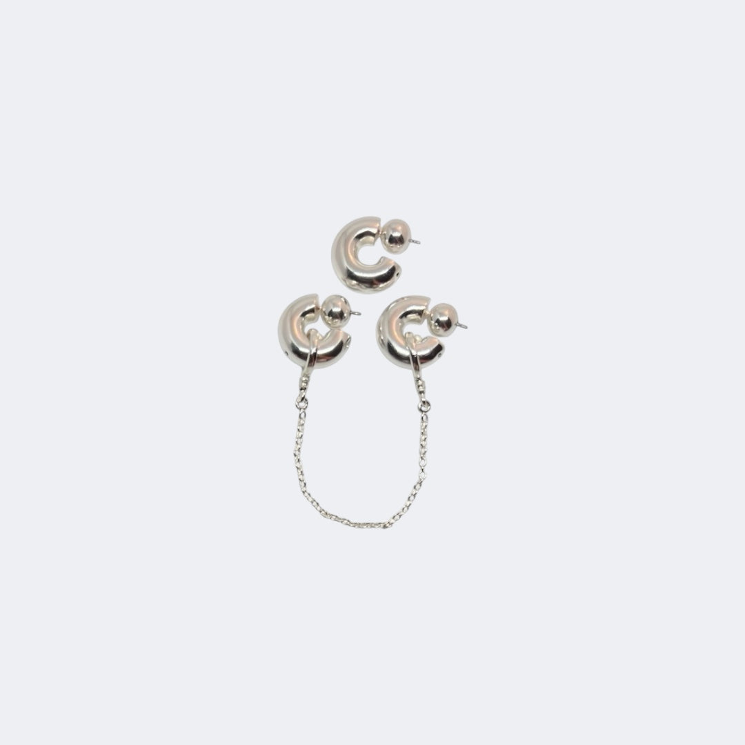 CHUNKY CHAIN HOOPS