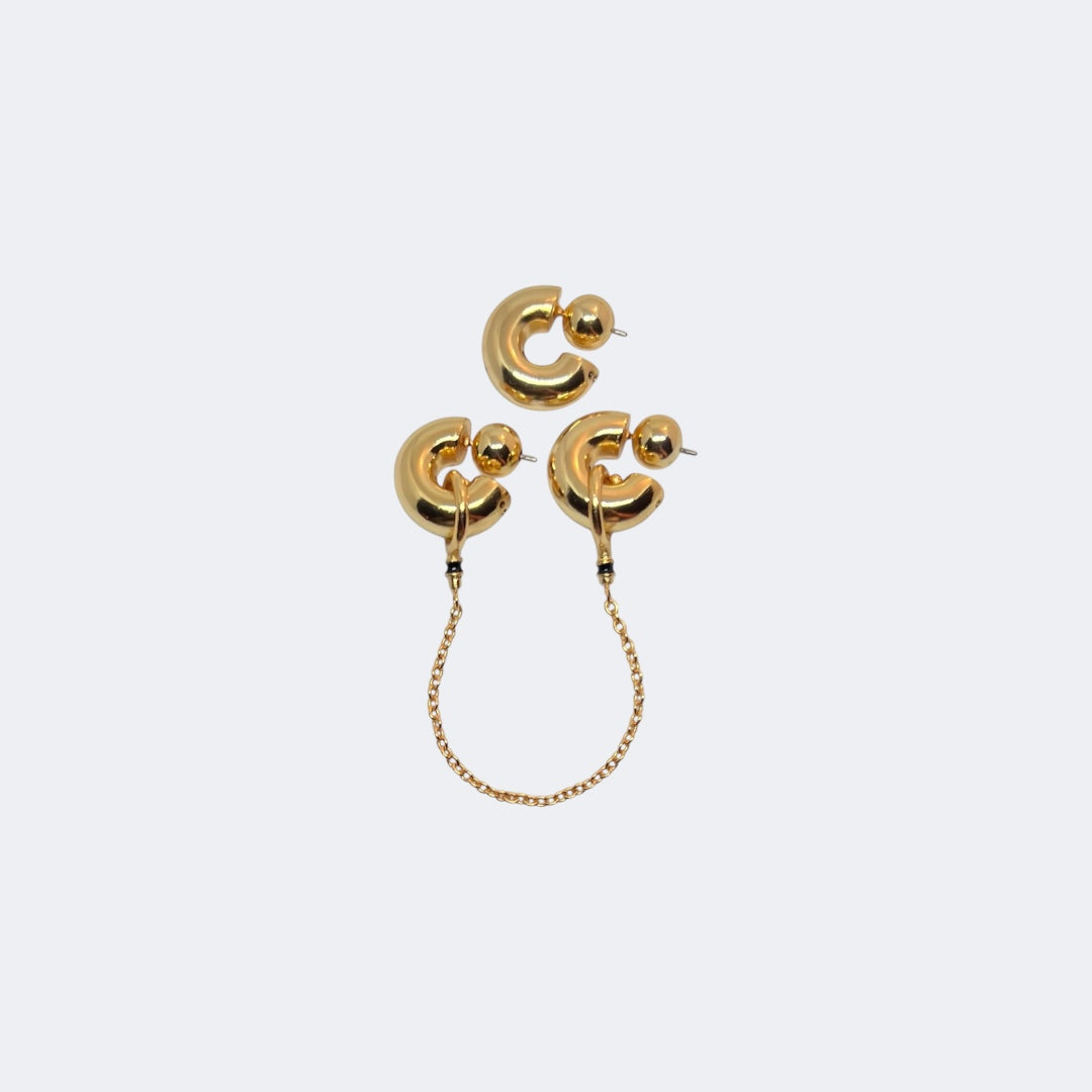 CHUNKY CHAIN HOOPS