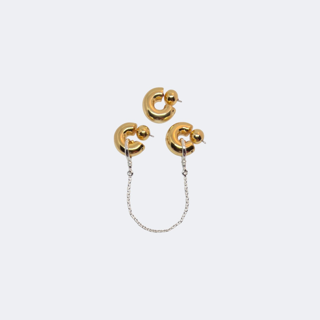 CHUNKY CHAIN HOOPS
