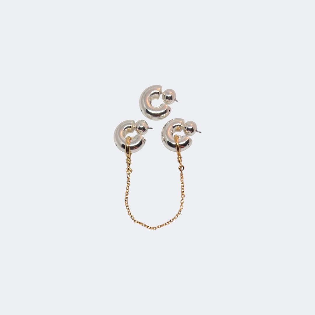 CHUNKY CHAIN HOOPS