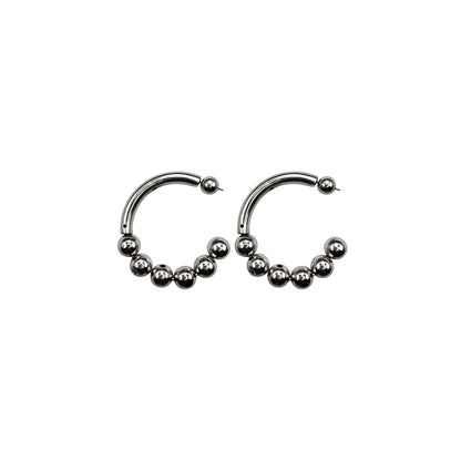 Aretes miti - miti SLIM L en PLATA – joyería artesanal hecha a mano en Colombia | Lina Salazar